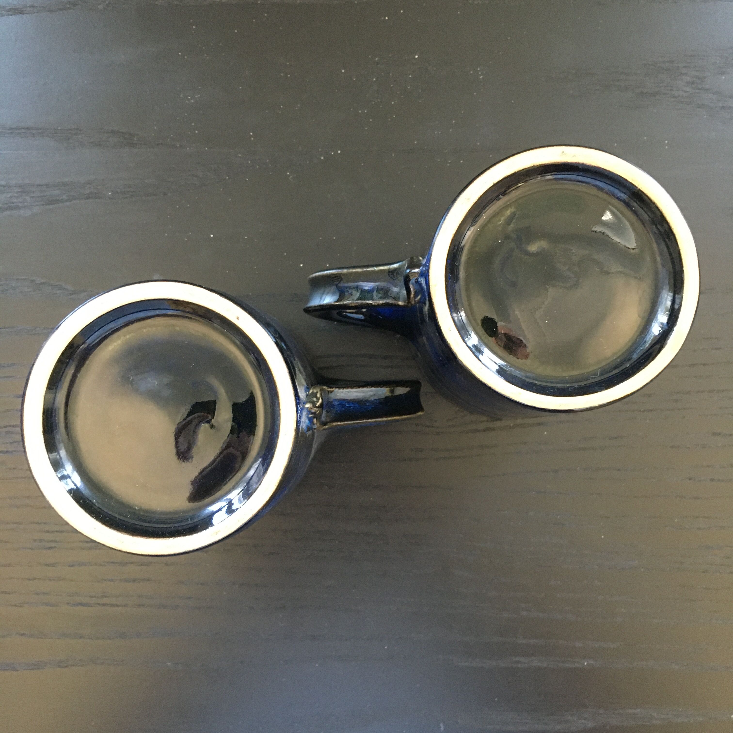 Pair of midnight blue mugs