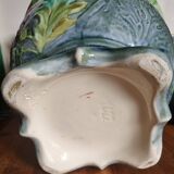 Cache-pot ancien en terre de fer barbotine de Longchamp