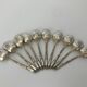 Box set 10 spoons a moka ercuis metal argente louis xvi bamboo baguette
