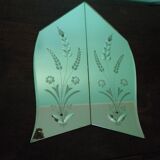 Double Venetian mirror, asymmetrical, beveled