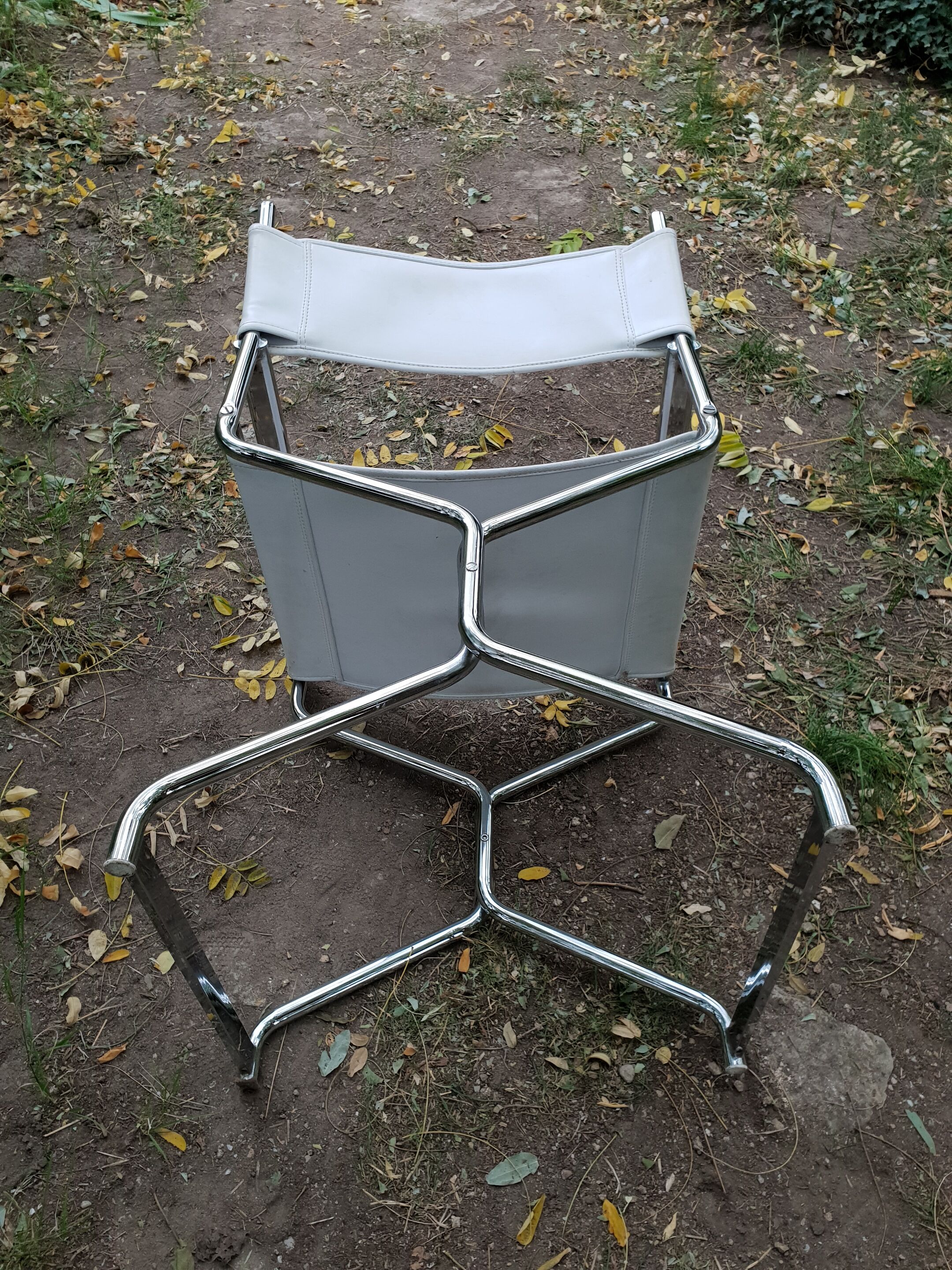 Pair of chrome armchairs, 1970