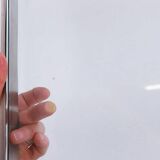 Steel and Thick Crystal Coffee Table T113 by Osvaldo Borsani for Tecno 1970s