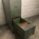 Vintage metal industrial furniture with YAC 1950 drawers