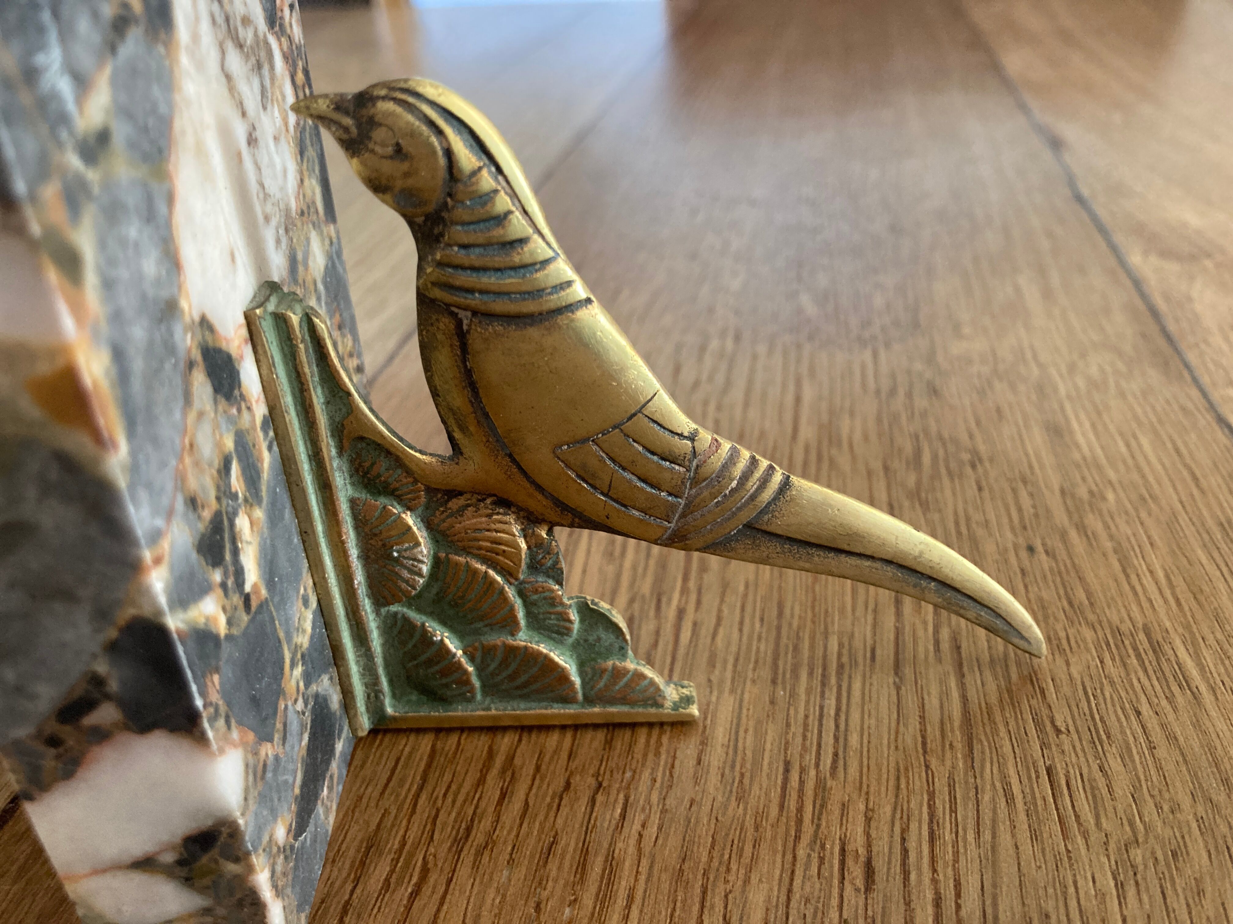 Book greenhouse in bronze and marble