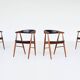 Teak chairs by Aksel Bender Madsen and Ejnar Larsen, Denmark 1960.