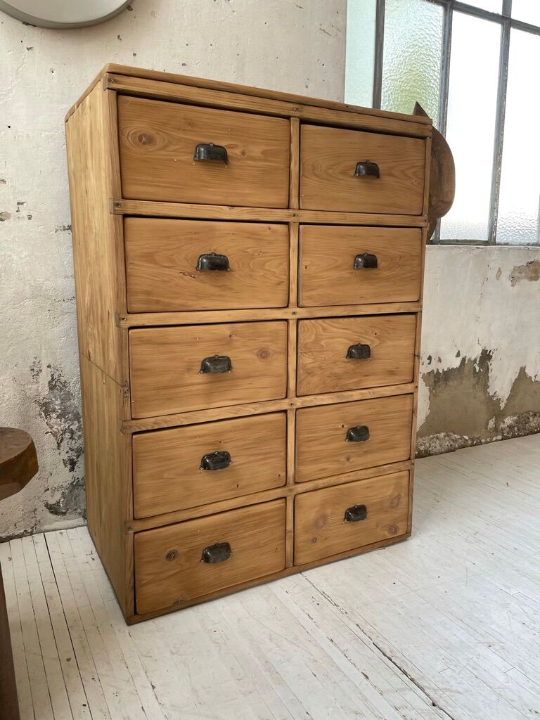 Craft furniture with drawers shell handles