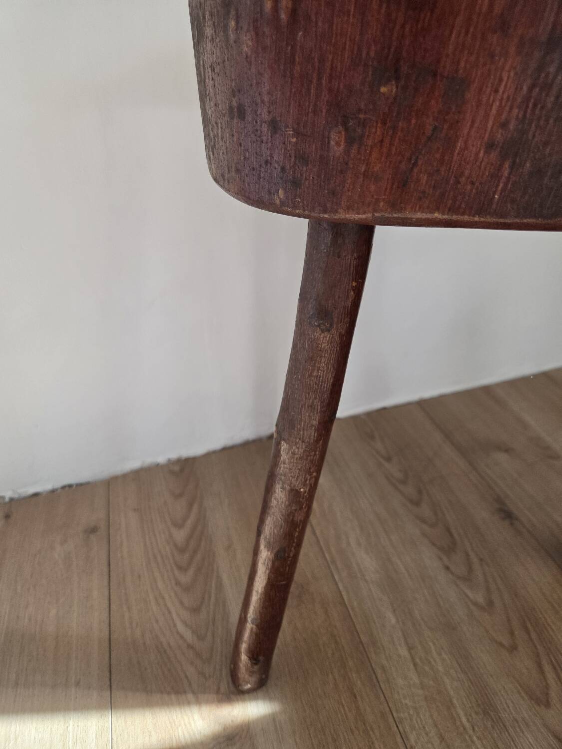 Brutalist tripod stool