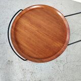 Scandinavian teak and metal dessert by Paul Nagel, Made in sweden 60s