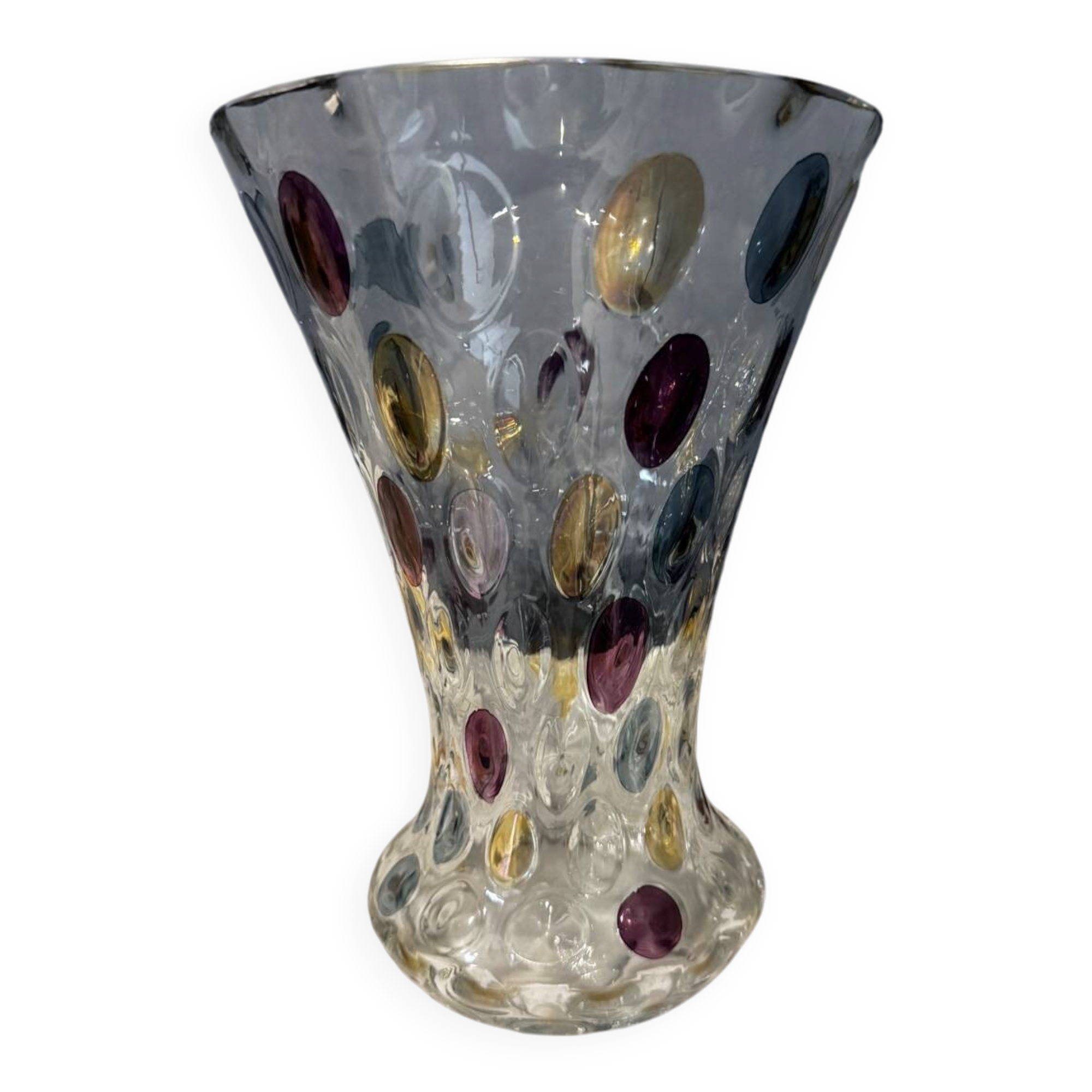 Bohemian glass vase Borske Sklo Nemo Pitcher by Max Kannegiesser