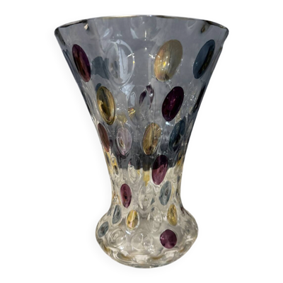 Vase en verre de Bohème Borske Sklo Nemo Pitcher par Max Kannegiesser