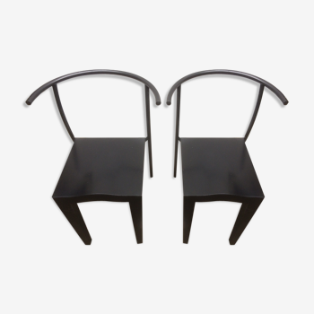 Set of 2 Starck D'Glob chairs for Kartell