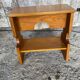 Accent Furniture Stool Wood Brutalist Vintage #D623