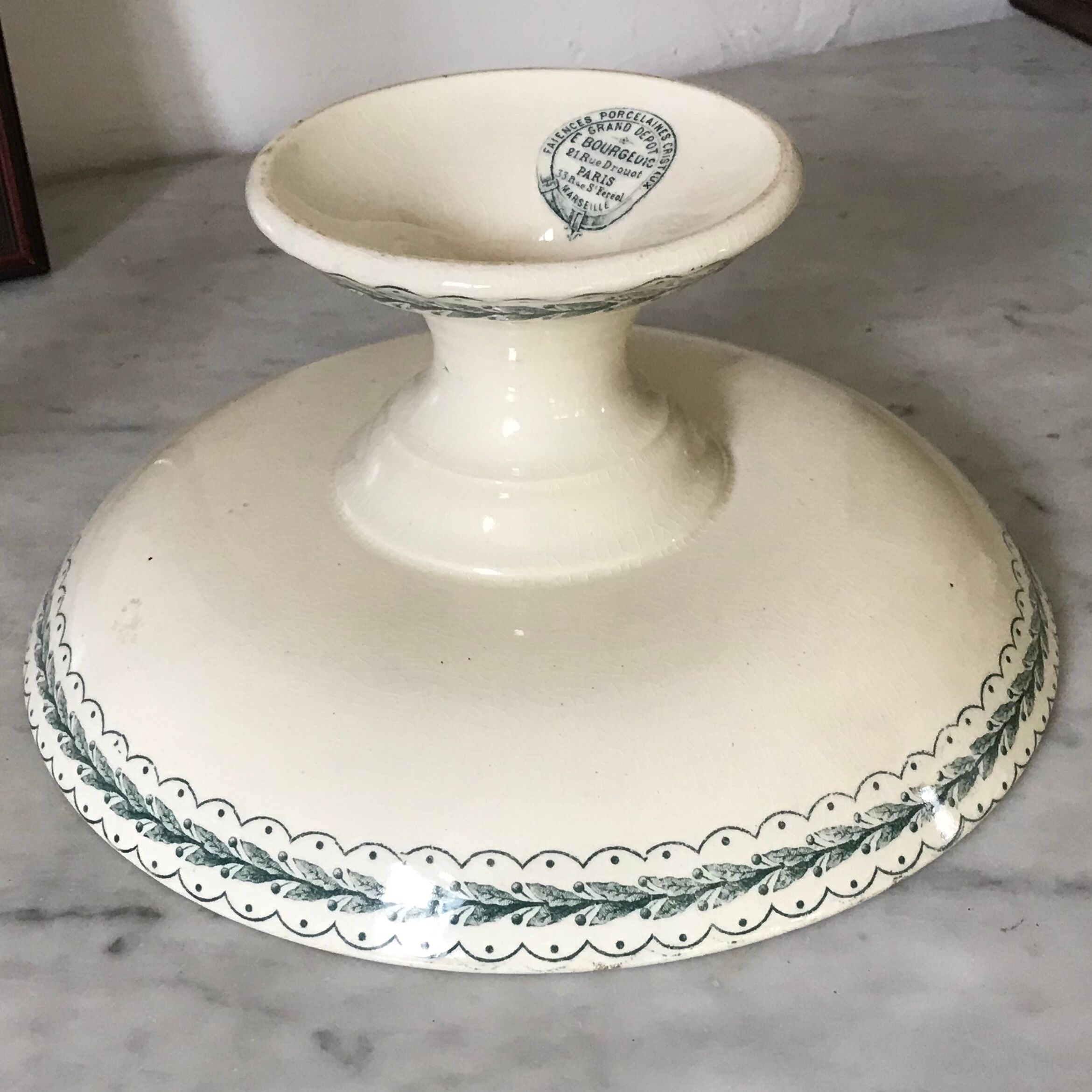 Ancient dish Émile Bourgeois