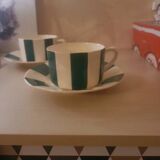 2 tasses a chocolat Sarreguemines
