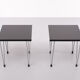 Two Scandinavian hairpin legs side tables 1970s