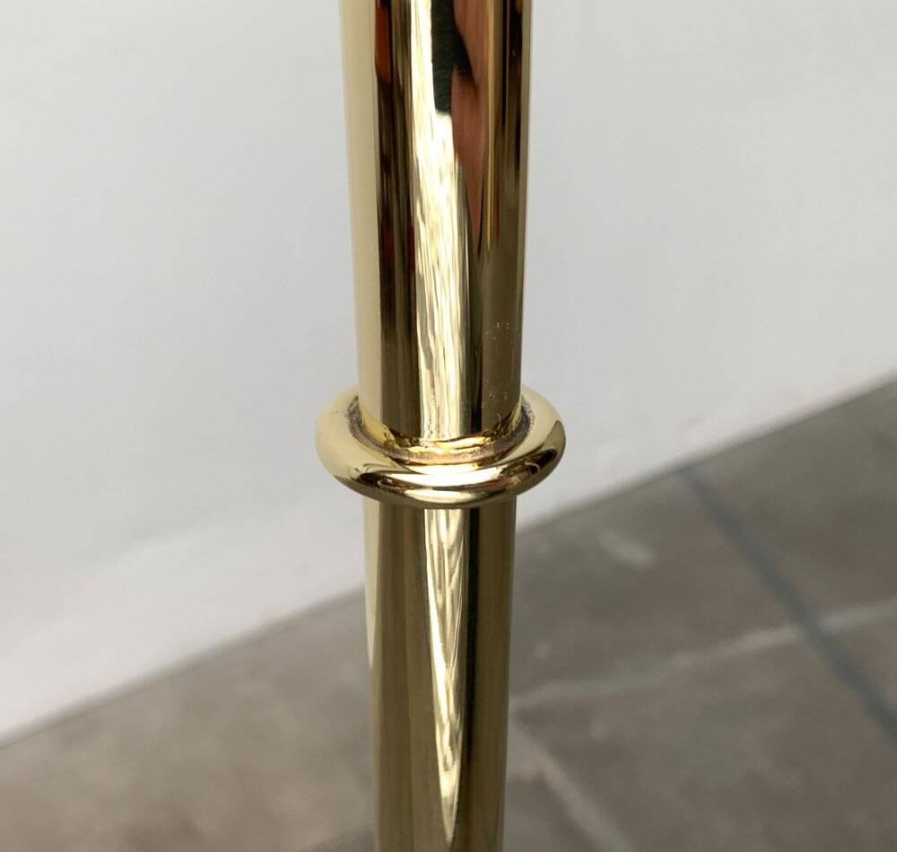 Mid-century brass floor lamp by Jacques Adnet for Valenti, Spain, 1960s.