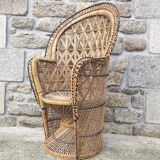 Fauteuil Emmanuelle en osier