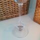 Glass candle holder