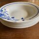 Hollow plates ceranord saint amand blue flower
