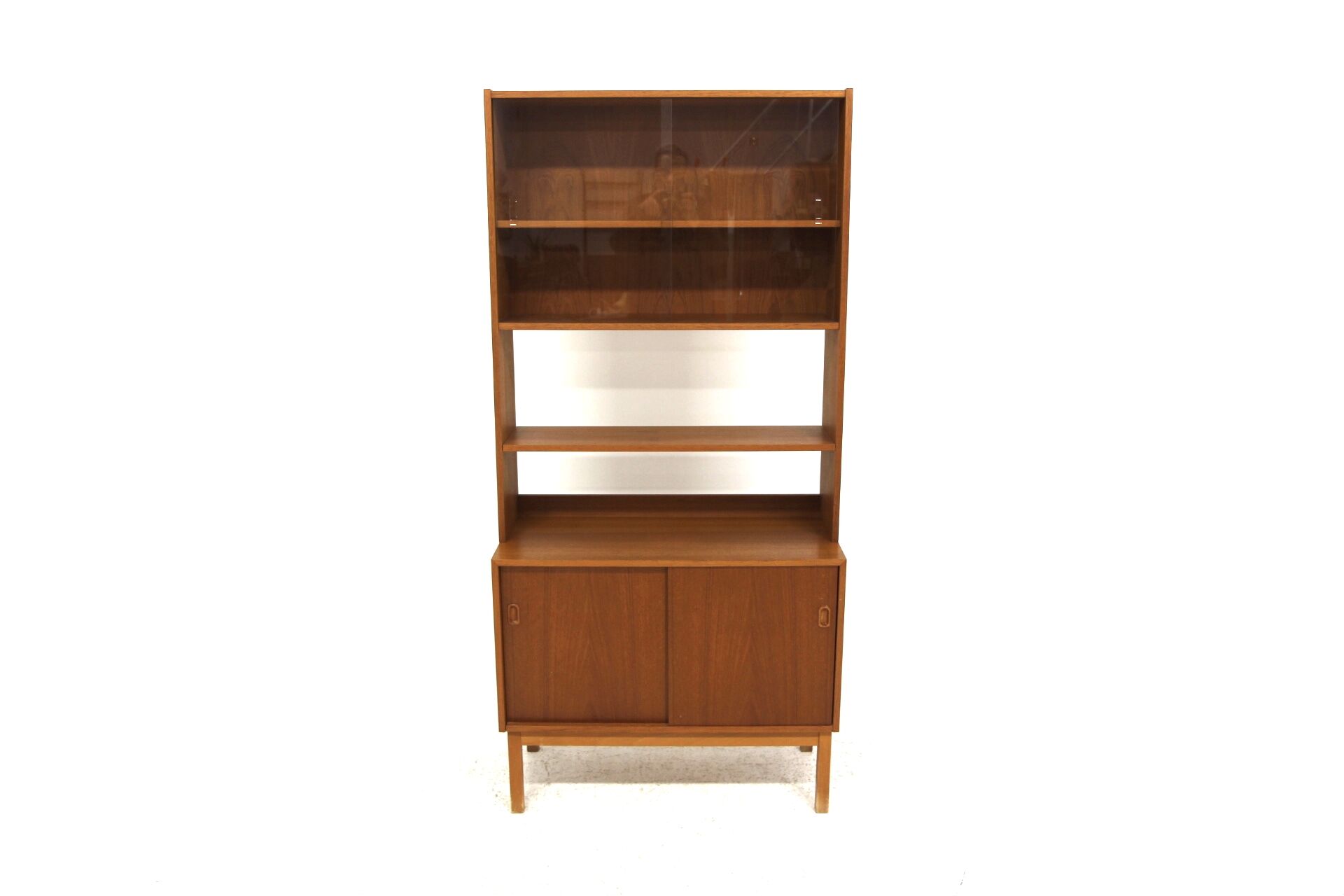 Scandinavian teak chest of drawers-bookcase, Sweden, 1960