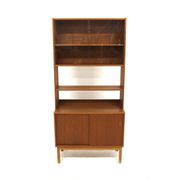 Commode-bibliothèque scandinave en teck, suède, 1960
