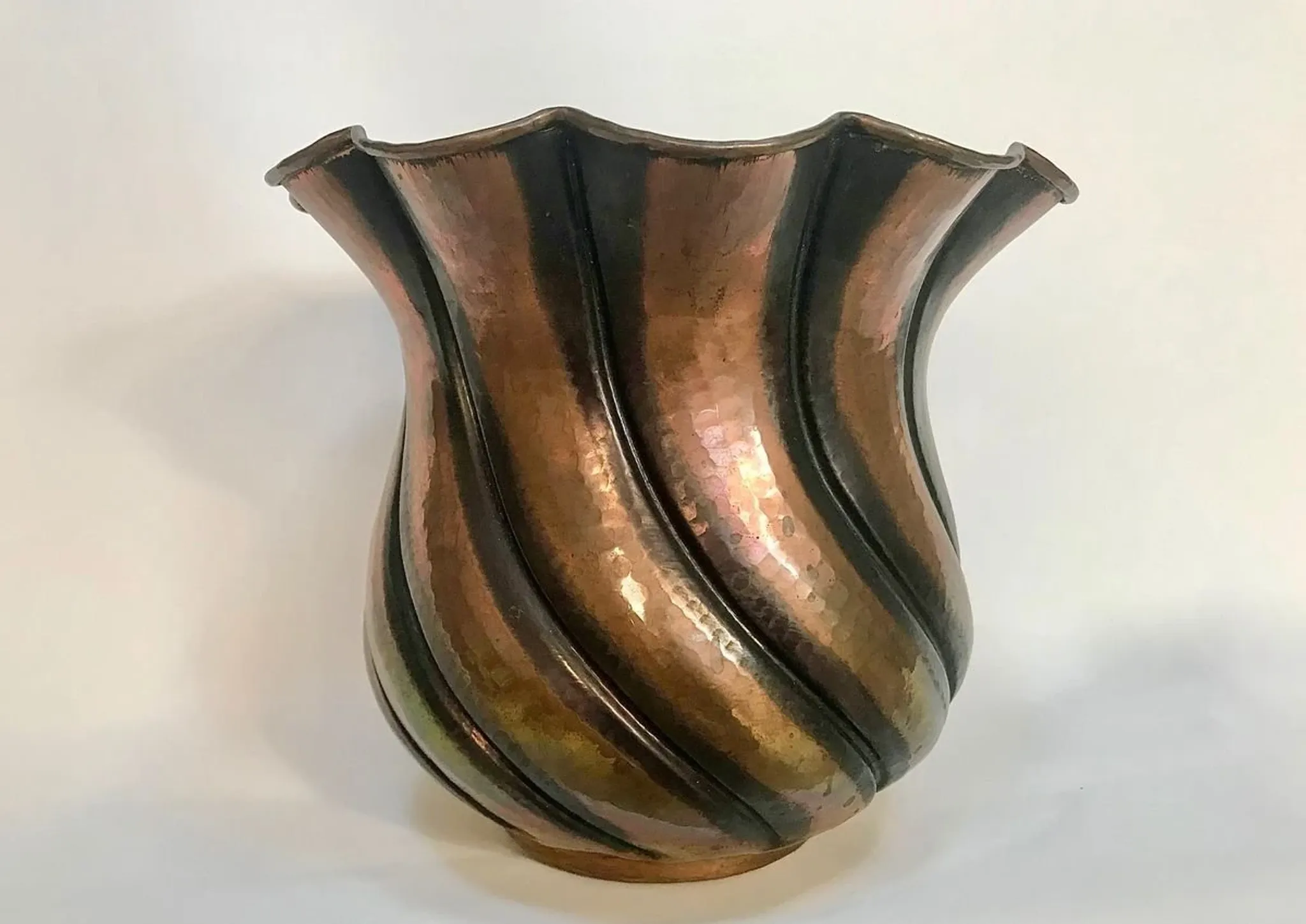 Copper Cachepot by Egidio Casagrande for Borgo Valsugana, Italy 1950s