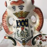 Pair of Desvres candle holders