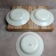 Set of 6 ironstone plates HBC – Rustic Model – Hand-painted floral design
