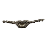 Old bronze pediment