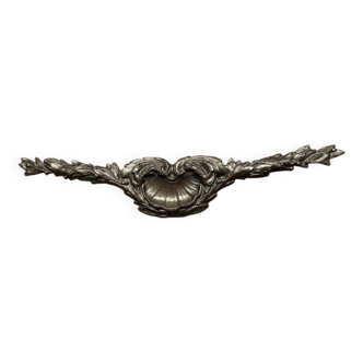 Old bronze pediment
