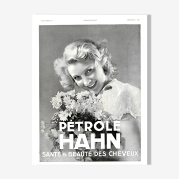 Vintage poster 30s Petrole Hahn