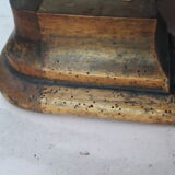 Louis Philippe walnut veneer 5 drawers with black marble tray and key