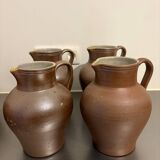 Lot of French stoneware jugs
