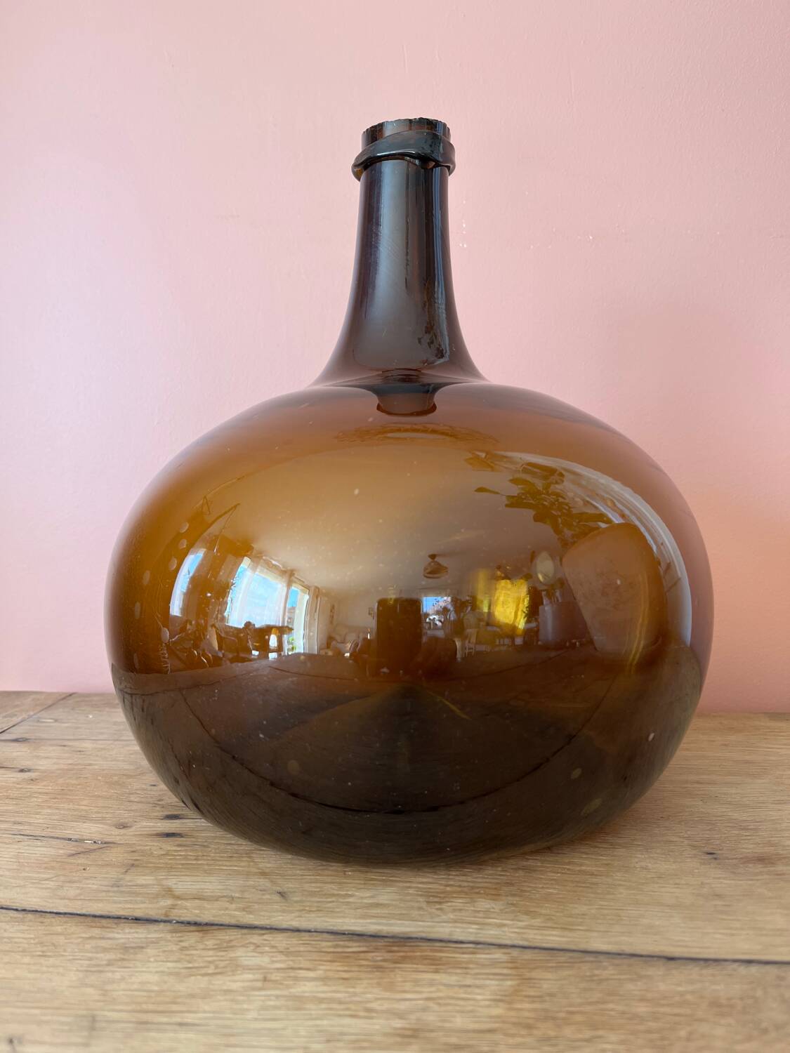 3L amber demijohn