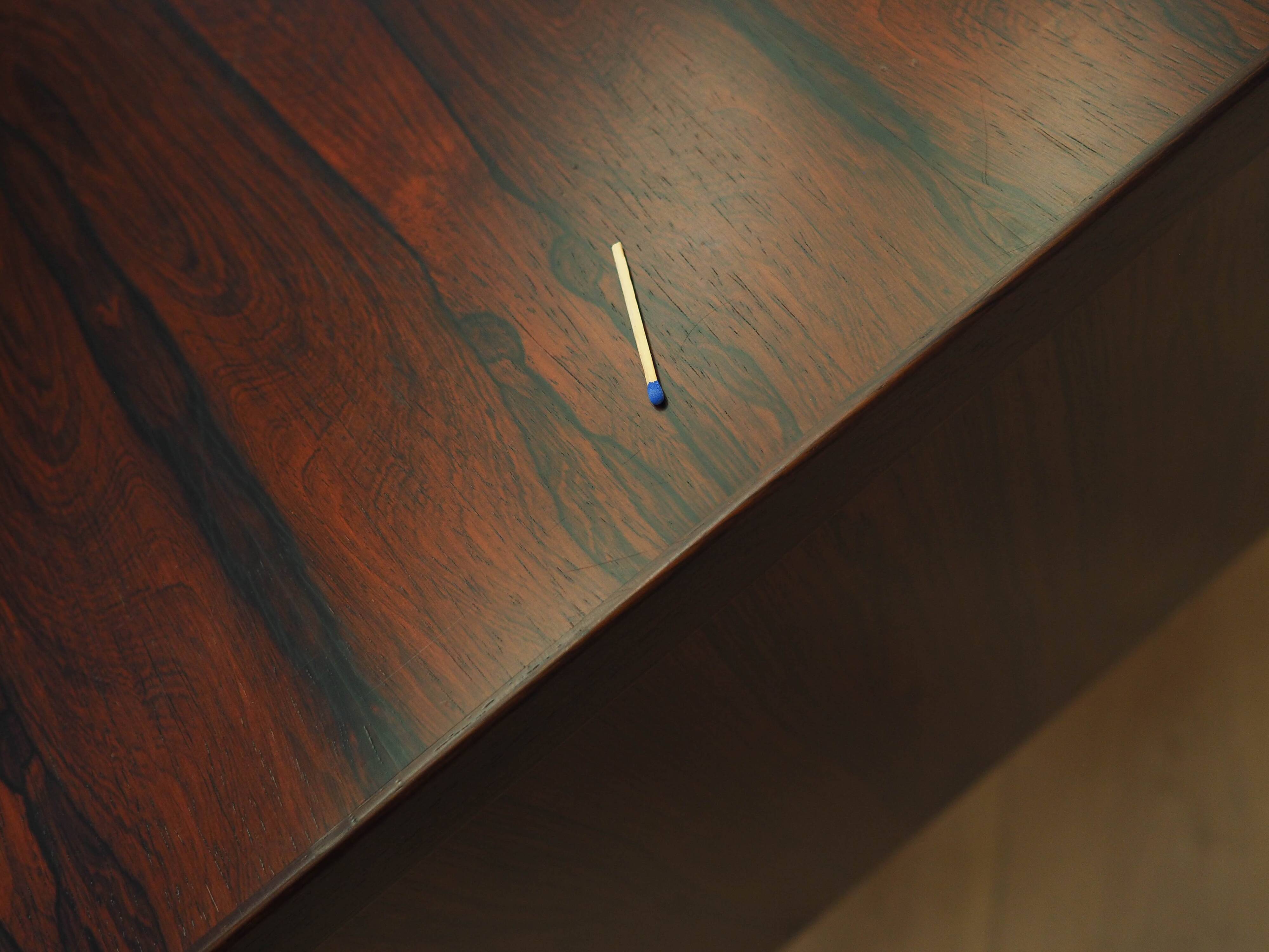 Rosewood desk, Danish design, 1970s, manufactured by Omann Jun