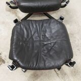 Set of armchair + ottoman viking p97 by Sigurd Russell for Poltrona Frau