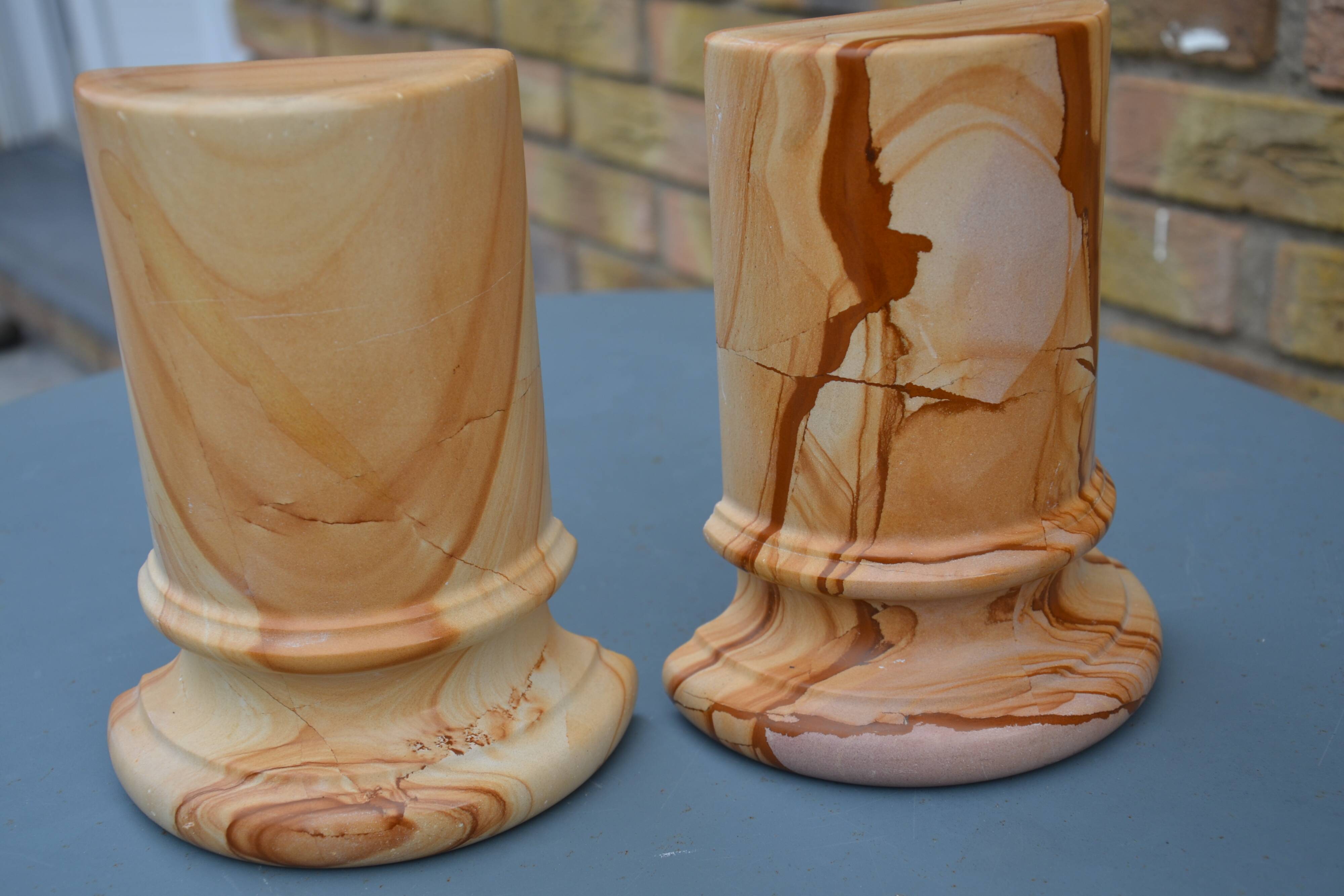 Pair of marble bookends