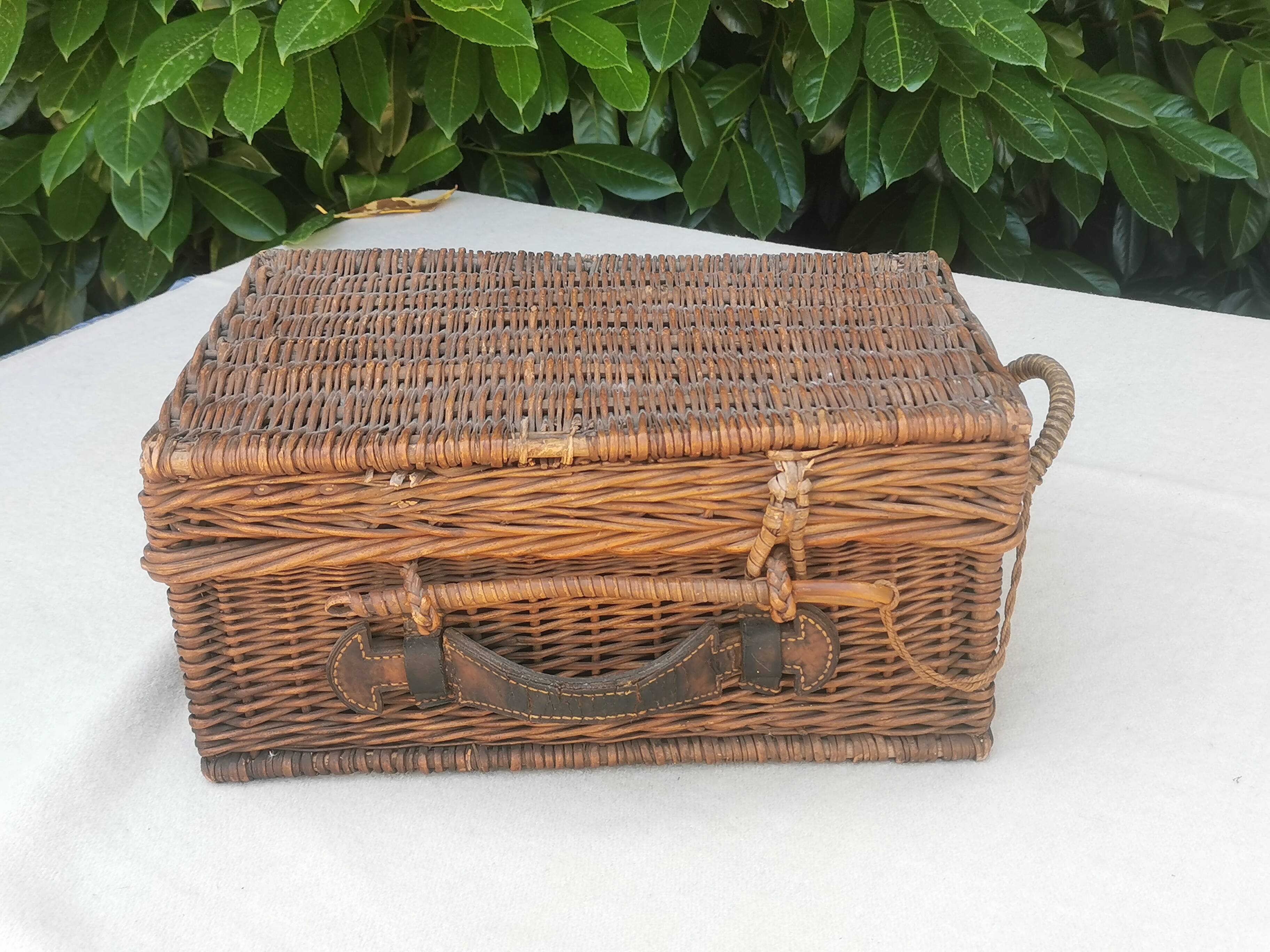 Vintage picnic basket