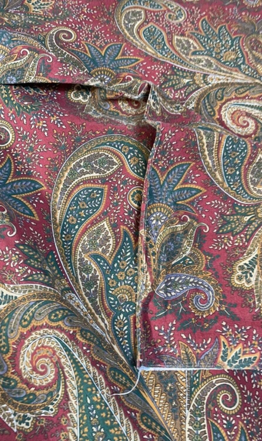 Paisley duvet cover 1980 cotton
