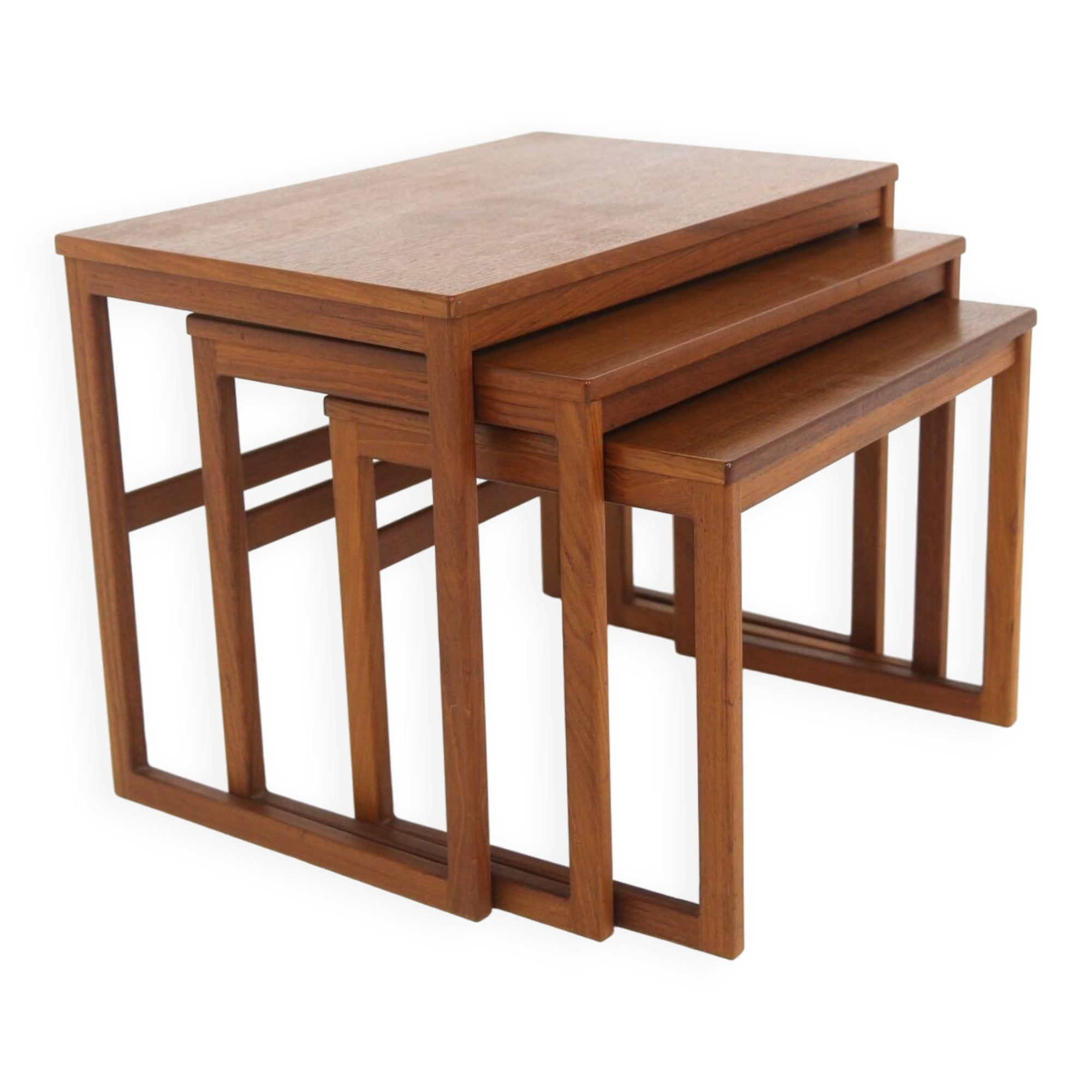 Svante Skogh teak nesting tables for Seffle Möbelfabrik, Sweden, 1960s