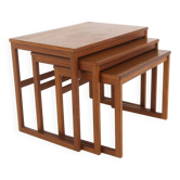 Svante Skogh teak nesting tables for Seffle Möbelfabrik, Sweden, 1960s