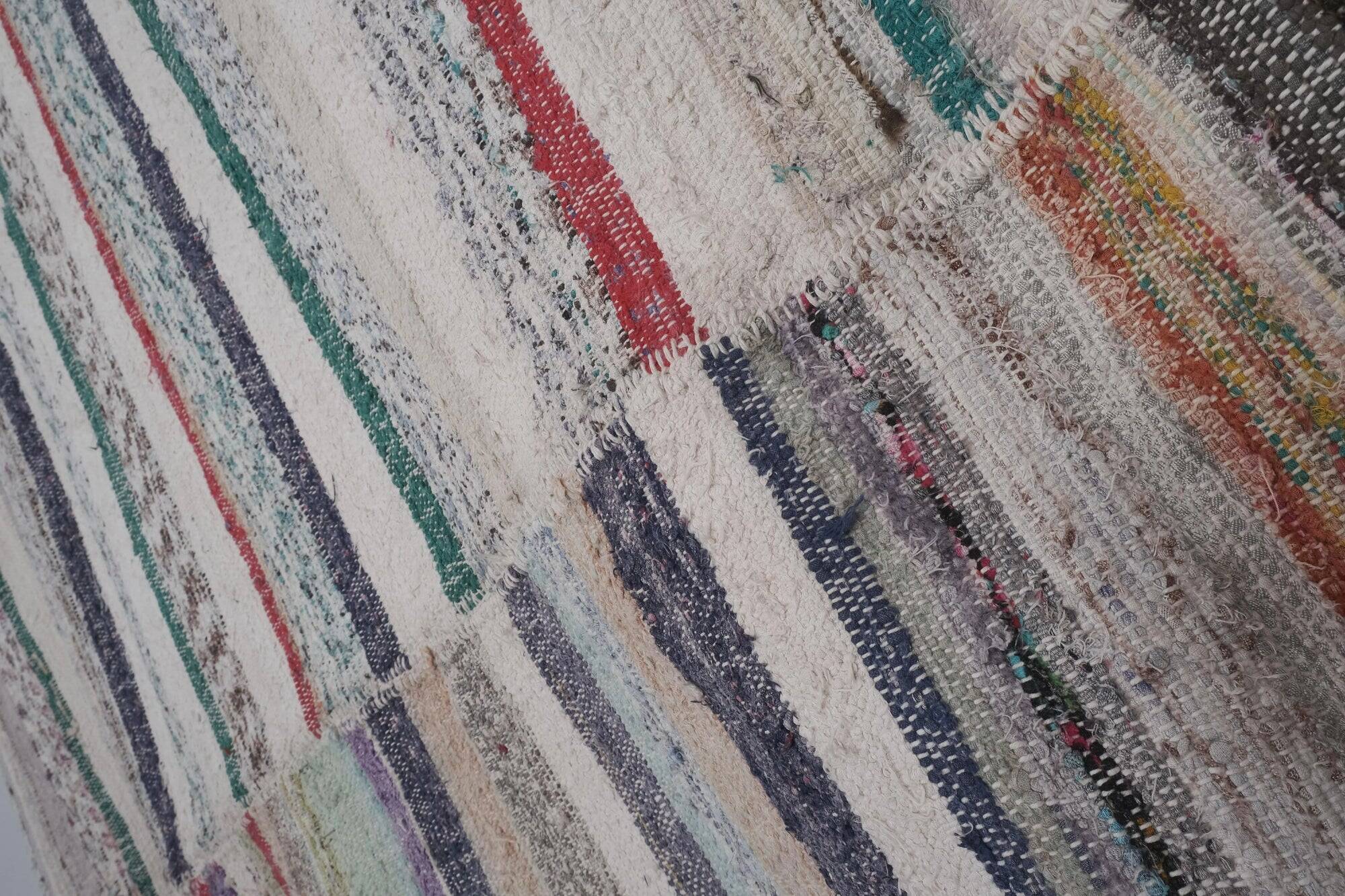 Vintage Turkish hallway rug 246x317 cm
