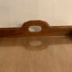 Old wooden and glass tray