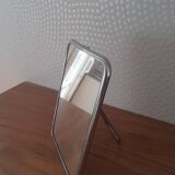 Chrome barber mirror to stand