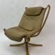 Falcon Leather Lounge Chair by Sigurd Ressel for Vatne Møbler, 1970s