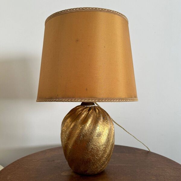 Lampe Murano Venise 1960 inclusion dorée signature à la flèche