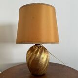 Murano Venice lamp 1960 signature golden inclusion with arrow