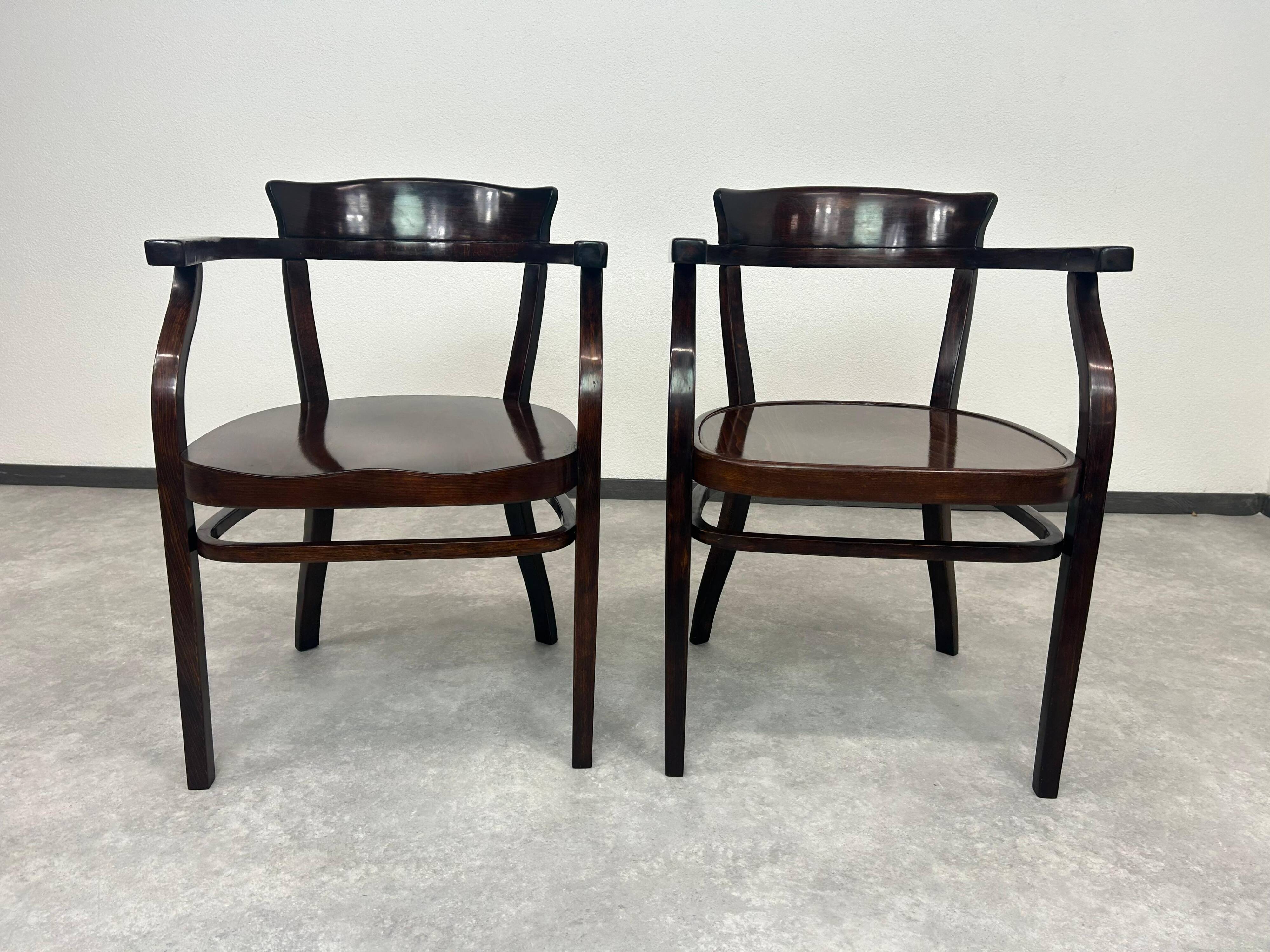 Office chairs no. 6048 and no. 6148 by Otto Wagner for Thonet