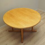 Ash round table, Danish design, 1960s, production: Denmark