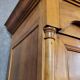 Empire period wardrobe, made of solid walnut, dating from the early 19th century.